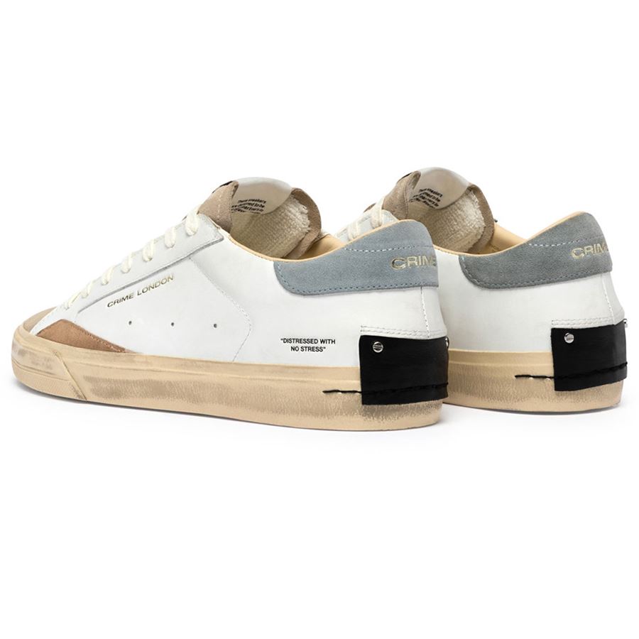 Distressed 2.0 stone grey sneakers da uomo Crime London | 19050PP810